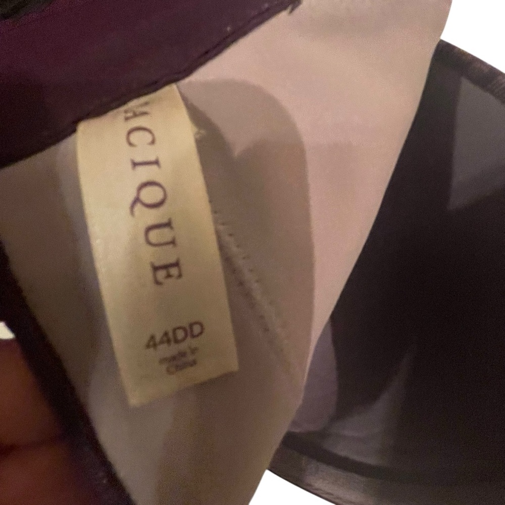 CACIQUE Back Smoothing Full Coverage Bra Plum Purple Lace - Picture 5 of 6